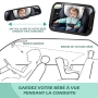 Vinabo Espejo de Coche para Bebé para Asiento Trasero, Espejo de Coche para Bebé con Amplio Campo de Visión - Artículos para Bebé 100% Inastillables, Accesorios Esenciales para Nuevos Padres