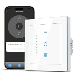 Wi-Fi ролетний вимикач з таймером та світлодіодом, сумісний з Alexa та Google