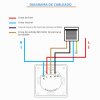 Wi-Fi roller shutter switch with timer and LED, compatible with Alexa and Google