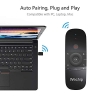 2.4GHz Air Mouse Remote Control with Keyboard, for Android TV Box, Smart TV, Computer, Laptop, Projector, HTPC, Media Player