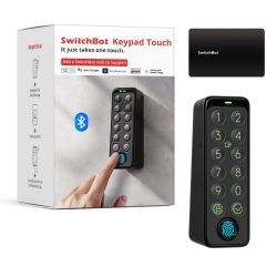 Teclado inteligente SwitchBot: entrada táctil para cerradura de puerta inteligente, huella dactilar
