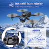S118 Drone with Camera HD 1080P, RC FPV Drones for Kids and Beginners, Foldable Quadcopter with 2 Batteries, Brushless Motor, One Touch Start/Landing
