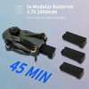 S118 Drone with Camera HD 1080P, RC FPV Drones for Kids and Beginners, Foldable Quadcopter with 2 Batteries, Brushless Motor, One Touch Start/Landing