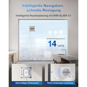 ECOVACS Winbot W2S window cleaning robot with intelligent edge cleaning