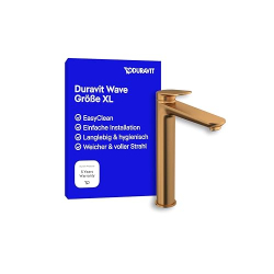 Duravit Wave washbasin mixer XL, spout height 236 mm, Brushed Bronze