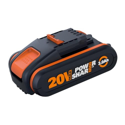 Batería WORX 20V 2.0 Ah PowerShare con indicador de carga, para todas las herramientas WORX