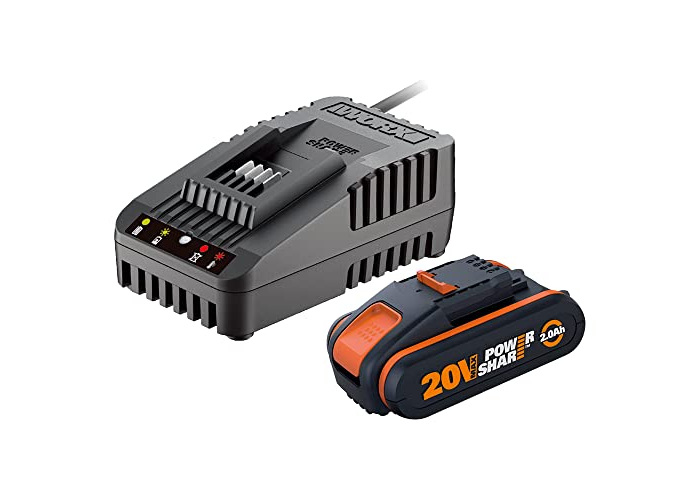 Worx WA3601-20V POWERSHARE: Bat(2Ah)+Ladegerät1h Worx WA3601-20V POWERSHARE: Bat(2Ah)+Ladegerät1h