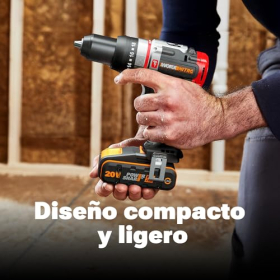 WORX Powershare PRO PLUS 20 V 4 Ah, alto rendimiento, compacto, indicador