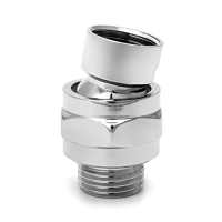 QWORK Duschkopf Adapter mit Kugelgelenk, verstellbare Verlängerung für Duscharm