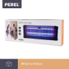 Perel UV Insect Killer for Indoor Use with High-Voltage Grid
