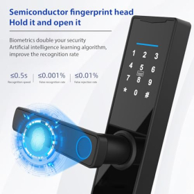 Smart Fingerprint Türschloss Tuya – elektronisch mit Tastatur und Griff
