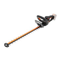 WORX WG263E.9 Nitro Akku-Heckenschere, 20V, 54 cm Schnittlänge, bürstenloser Motor