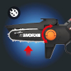 Nitro WG325E.9 WORX 20V cordless chainsaw with brushless motor