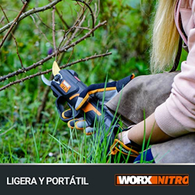 WORX 20 V Nitro Cordless Garden Shears, WG330E, 25 mm Cut, incl. Battery & Charger