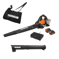 Akku-Laubsauger 40V 2x20V WG583E 2-in-1 mit 35L Beutel – WORX – PowerShare