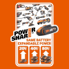 Бездротовий повітродув 2-в-1 40V 2x20V WG583E з мішком для пилу 35 л – WORX – PowerShare