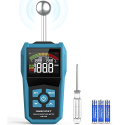 Moisture meter, moisture meter DURFIST with color LCD display and acoustic alarms
