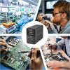 Laboratory power supply, 0-30 V, 0-10 A, DC adjustable power supply with 4-digit LED display, encoder adjustment knob and output switch