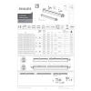 Светодиодный светильник Philips Ledinaire WT060C для влажных помещений, 1500 мм, 5600 лм, 4000K, IP66