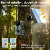 Охотничья камера WOLFANG 2K 48MP 4G LTE с солнечной панелью, приложением и передачей в реальном времени