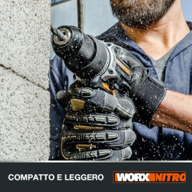 WORX Nitro Cordless Impact Drill – Brushless, 60Nm, LED & Variable Speed