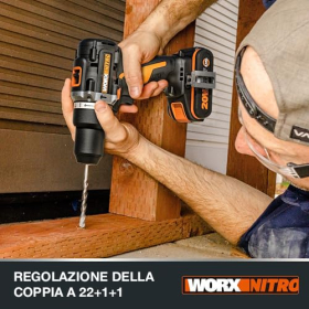 WORX Nitro Cordless Impact Drill – Brushless, 60Nm, LED & Variable Speed