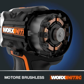 WORX Nitro Cordless Impact Drill – Brushless, 60Nm, LED & Variable Speed