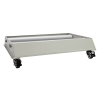 Cable drum trolley with wheels and locking brake