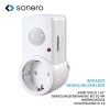 Infrared motion detector Sonero, socket mounting, 120°/9m, IP20