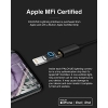 PALOVUE Lightning Kopfhörer Ohrhörer MFi zertifiziert Kompatibel mit iPhone 14 13 12 11 Pro Max iPhone X XS Max XR iPhone 8 Plus iPhone 7 Plus mit Mikrofon Controller SweetFlow Schwarz