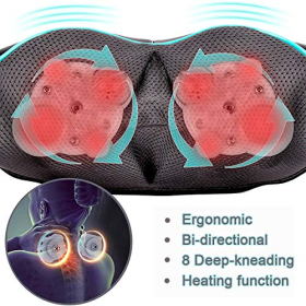 Massager with Heat - Shiatsu Neck Massager, Christmas Gift for Men/Women/Mom/Dad - Massage for Neck, Shoulders, Back, Waist, Legs, Feet and Muscles