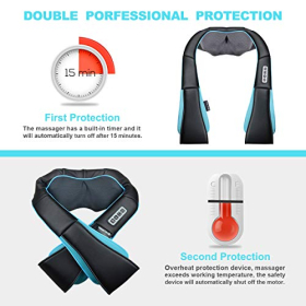 Massager with Heat - Shiatsu Neck Massager, Christmas Gift for Men/Women/Mom/Dad - Massage for Neck, Shoulders, Back, Waist, Legs, Feet and Muscles