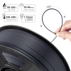 IEMAI ASA Filament 1.75, 3D-Drucker Filament, ASA CF Filament gefüllt mit 20% Kohlefaser, Sonnen- und Wetterbeständigkeit, Dunkelgrau, 1 kg Spule