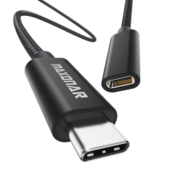 Belker Tech USB-C Extension Cable (6ft) USB 3.2 (5Gbps) Type C Male to Female Extension Charge and Sync Extension for M1 Mac Docking Station Surface Book Wireless Charger Black