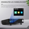 Radio DAB, radio de cocina LFF, radio digital DAB, radio DAB+ bajo encimera, radio de cocina portátil con cable, radio con pantalla a color Bluetooth