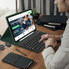 Keyboard Case for Samsung Galaxy Tab A8 10.5 (SM-X200/X205/207) 2022, Slim Smart Cover with Detachable Keyboard and Pen Holder, Bluetooth Keyboard with Case for Samsung A8, Dark Green