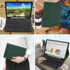 Keyboard Case for Samsung Galaxy Tab A8 10.5 (SM-X200/X205/207) 2022, Slim Smart Cover with Detachable Keyboard and Pen Holder, Bluetooth Keyboard with Case for Samsung A8, Dark Green