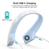 Neck Air Conditioner Without Blades, Portable Rechargeable USB Hands-Free Headset Design Neck Air Conditioner with 3 Wind Speeds