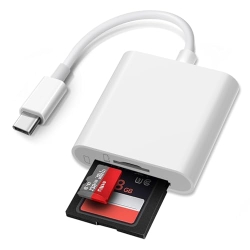 Пристрій для зчитування карток SD USB C, адаптер 2 в 1 USB-C до пристрою зчитування карток SD, пристрій для зчитування карток USB C