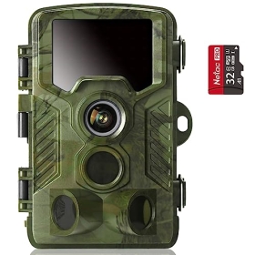 COOLIFE 48MP 4K Hunting Camera with 25m Night Vision and 0.1s Trigger Speed