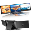 GT MEDIA 11,6 Zoll tragbarer Laptop-Monitor mit 1080P Full HD. Eingebauter Dual-Lautsprecher, Laptop-Monitor-Erweiterung, unterstützt Typ-C-, USB- und HDMI-Anschlüsse für Laptop