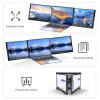 GT MEDIA 11,6 Zoll tragbarer Laptop-Monitor mit 1080P Full HD. Eingebauter Dual-Lautsprecher, Laptop-Monitor-Erweiterung, unterstützt Typ-C-, USB- und HDMI-Anschlüsse für Laptop