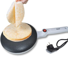 Crepera de 600 W, revestimiento antiadherente, sin cable, para crepes muy finos, revestimiento antiadherente de teflón