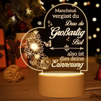 Buioata Gifts Christmas Woman, Birthday Gift for Women, Birthday Gifts for Women Christmas - Engraved Inspirational Night Lights