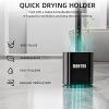 MOSTDB Silicone Toilet Brush with Quick-Drying Holder, Antibacterial Toilet Brush & Toilet Brush Holder with Wall Mount - No Drilling, Black