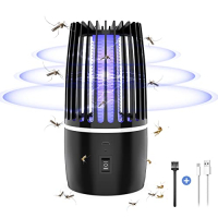 Insect Killer Mosquito Trap Electric USB Rechargeable Mosquito Killer Electric Lamp Fly Trap Insect Protection Indoor Outdoor Pest Control Attractant for Backyard (T) : Amazon.de: Garden