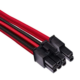 CORSAIR Premium Starter Kit for Individually Sleeved Power Supply Cables, Red/Black, 2-year Warranty