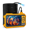 Maylatte Endoscope Camera with Light 30m, 4.5 inch IPS Screen Dual Lens Tube Camera, 1080P 7.9mm Inspection Camera, IP67