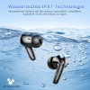 WeurGhy Bluetooth Headphones, Wireless Bluetooth 5.3 In-Ear Headphones with 4 ENC Noise Cancelling Mic, 56H HiFi Stereo Deep Bass Playtime, IP7 Waterproof Earphones LED Display, Charcoal Black