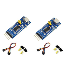 IBest 2 Pack FT232 USB to TTL Serial Converter Adapter FT232RL USB UART Board 3.3V 5V USB to TTL Adapter Compatible with Mac OS, Linux, Android, Windows 7/8/8.1/10/11